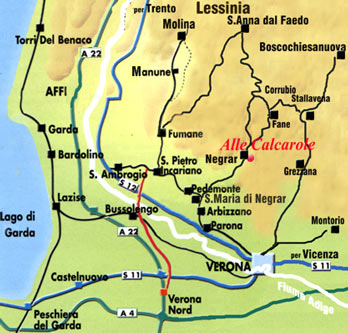mappa valpolicella Verona